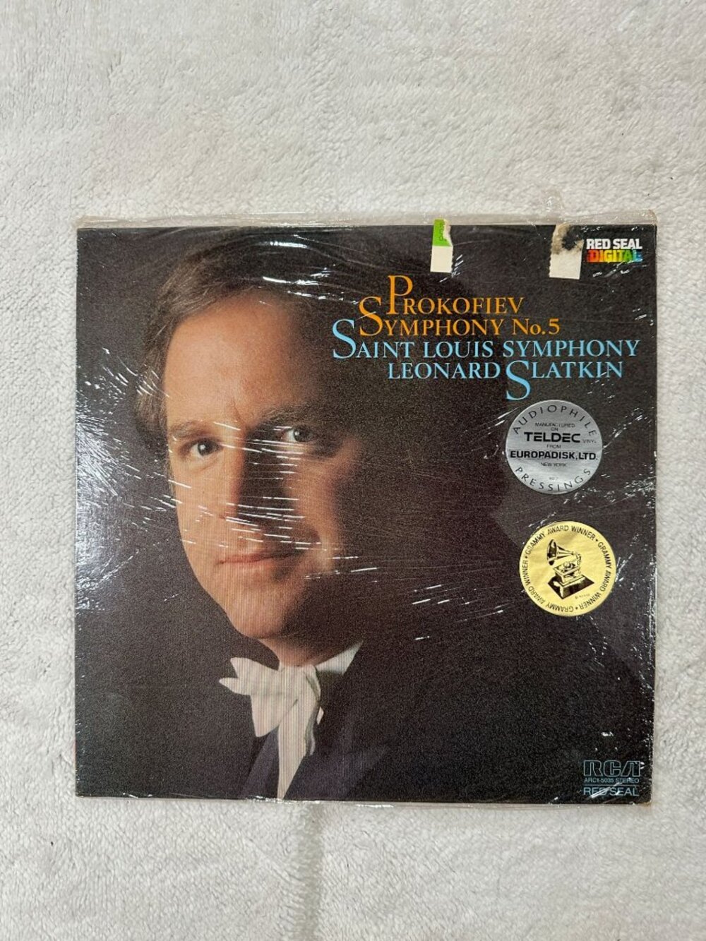 Prokofiev Symphony No. 5 Saint Louis Symphony Leonard Slatkin LP 1984 Vinyl RCA